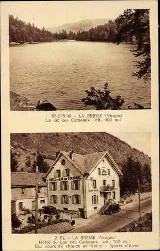 Ak La Bresse Vosges, Le Lac des Corbeaux, Hotel, Inh. Paul Leduc