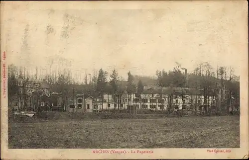 Ak Arches Vosges, La Papeterie