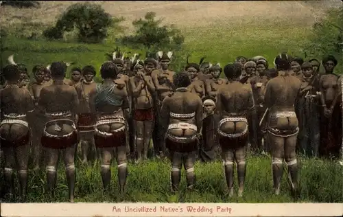 Ak An uncivilized native's wedding party, Afrikaner