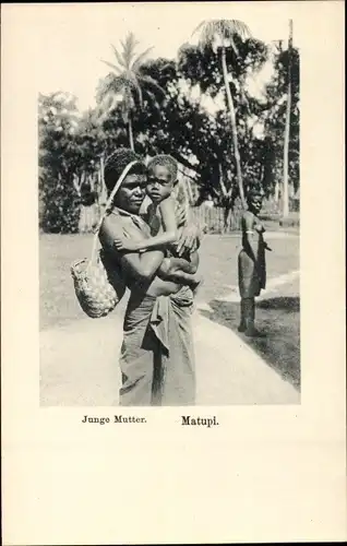 Ak Matupi Papua Neuguinea, Junge Mutter