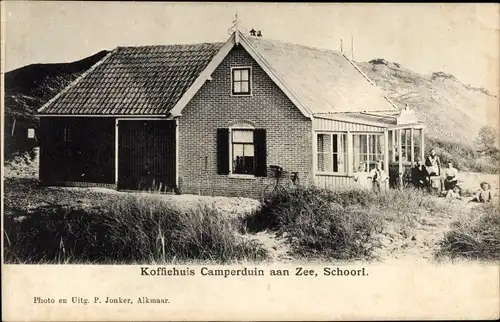 Ak Schoorl Nordholland Niederlande, Koffiehuis Camperduin aan Zee