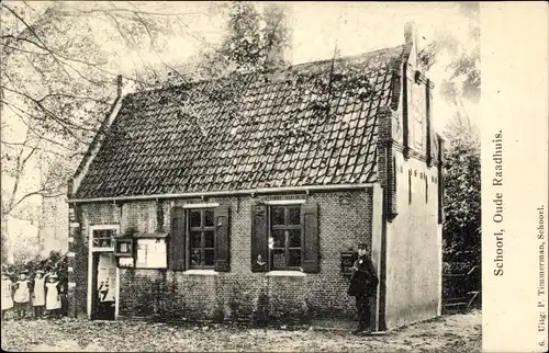 Ak Schoorl Nordholland Niederlande, Altes Rathaus