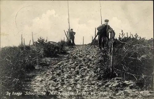 Ak Schoorl Nordholland Niederlande, De hooge Schoorlsche Nok tusschen Bergen