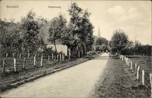 Ak Schoorl Nordholland Niederlande, Heerenweg