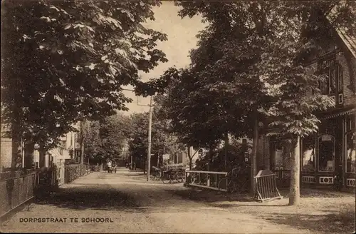 Ak Schoorl Nordholland Niederlande, Dorfstraße