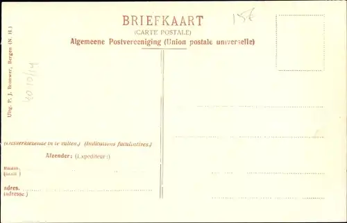 Ak Schoorl Nordholland Niederlande, De weg van Bergen