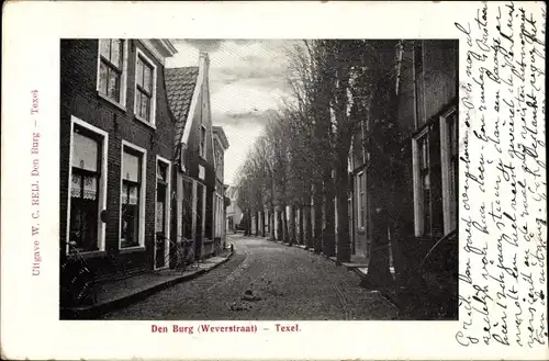 Ak Den Burg Texel Nordholland Niederlande, Weverstraat