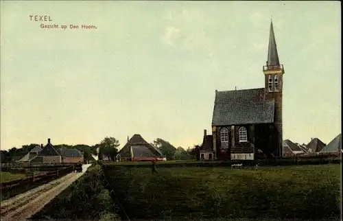 Ak Texel Nordholland Niederlande, Gezicht op Den Hoorn