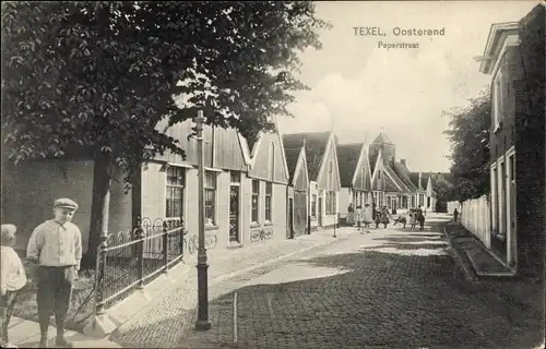 Ak Oosterend Texel Nordholland Niederlande, Peperstraat