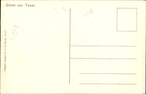 Ak De Cocksdorp Texel Nordholland Niederlande, Gezicht op Oosterend