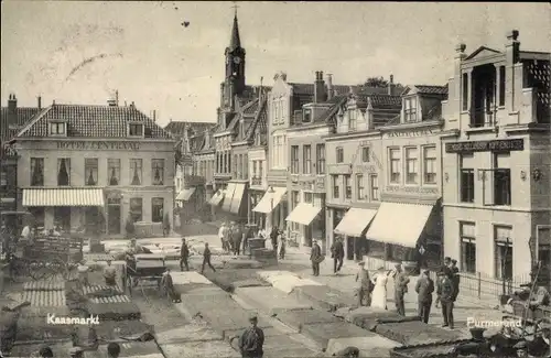 Ak Purmerend Nordholland Niederlande, Kaasmarkt, Käsemarkt