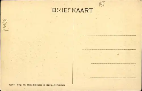 Ak Purmerend Nordholland Niederlande, Het water komt, Hochwasser 1916, Mann mit Fuhrwerk