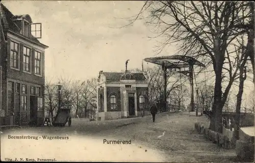 Ak Purmerend Nordholland Niederlande, Beemsterbrug, Wagenbeurs