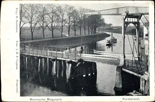 Ak Purmerend Nordholland, Hoornsche Ringvaart