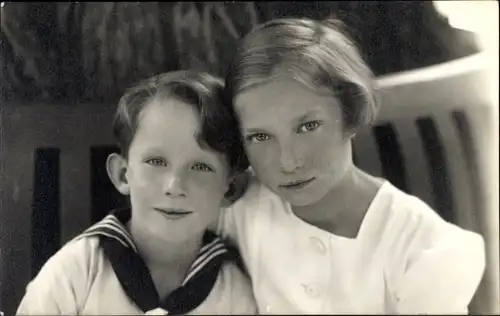 Foto Ak Prinz und Prinzessin von Belgien