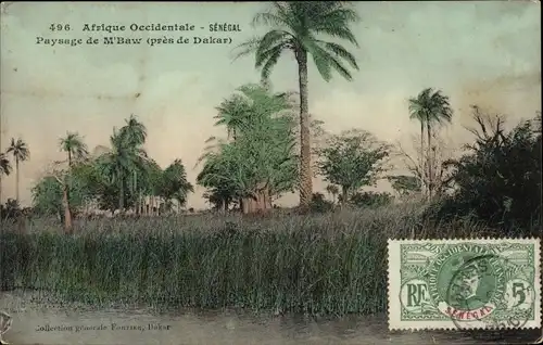 Ak Senegal, Paysage de M'Baw, près de Dakar