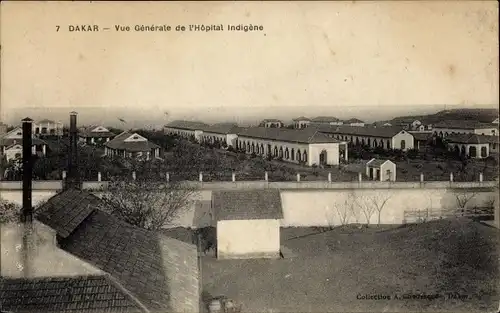 Ak Dakar Senegal, Vue Générale de l'Hôpital Indigène