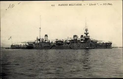 Ak Französisches Kriegsschiff Liberte, Marine Militaire