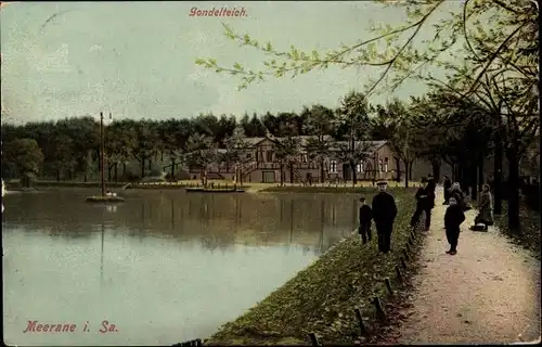 Ak Meerane in Sachsen, Gondelteich