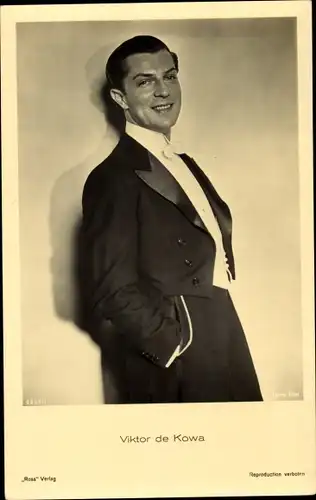 Ak Schauspieler Viktor de Kowa, Portrait, Ross 9863/1