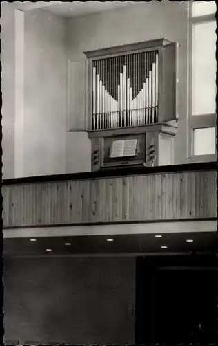 Ak Arnhem Gelderland Niederlande, Orgel Kapel Diaconessenhuis