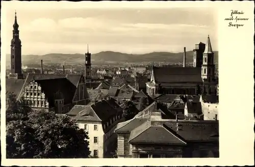 Ak Zittau in der Oberlausitz, Klosterkirche, Rathaus, Johanniskirche