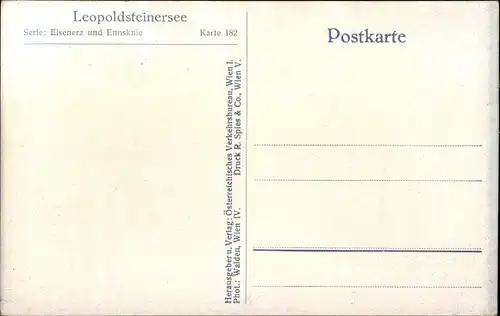 Ak Eisenerz Steiermark, Leopoldsteiner See, Gebirge