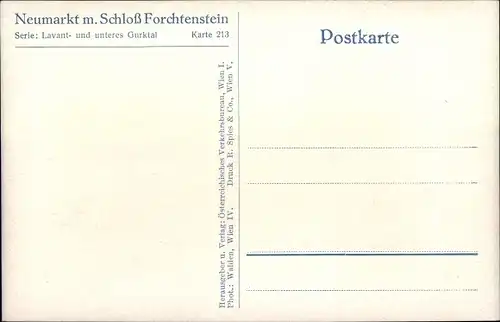 Ak Neumarkt in der Steiermark, Schloss Forchtenstein