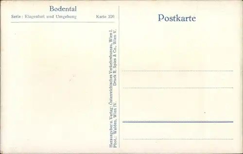 Ak Bodental in Kärnten, Ortsmotiv