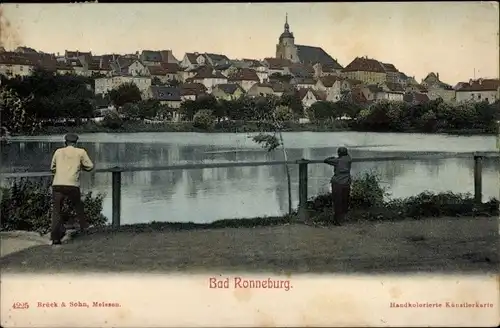 Ak Ronneburg in Thüringen, Blick auf die Stadt