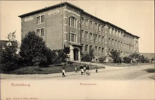 Ak Ronneburg in Thüringen, Bürgerschule