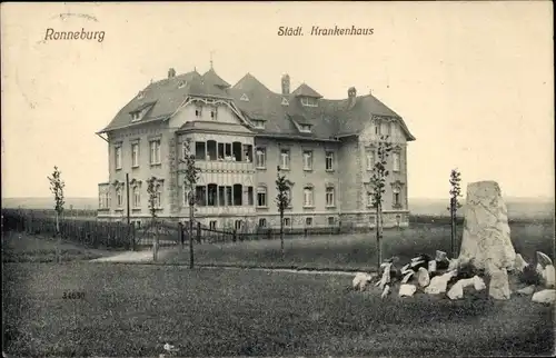 Ak Ronneburg in Thüringen, Städtisches Krankenhaus
