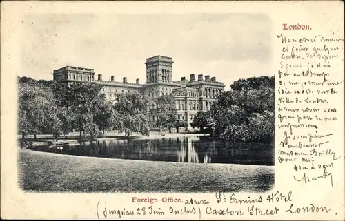 Ak London City England, Foreign Office