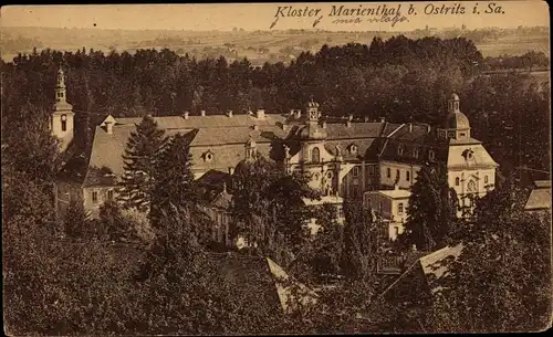 Ak Ostritz in der Oberlausitz, Kloster Sankt Marienthal