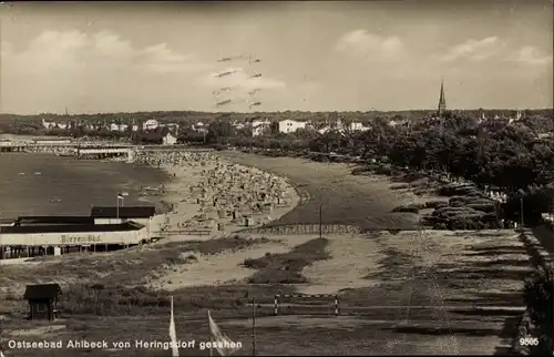 Ak Ostseebad Ahlbeck Heringsdorf auf Usedom, Blick von Heringsdorf aus, Panorama