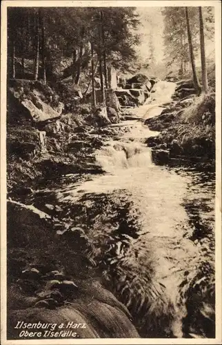 Ak Ilsenburg im Harz, Obere Ilsefälle