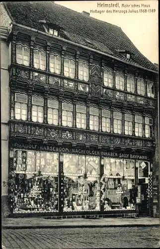 Ak Helmstedt in Niedersachsen, Blick auf Rohrsches Haus