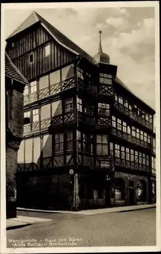 Ak Wernigerode, Haus zum Bären auf der Breitestraße