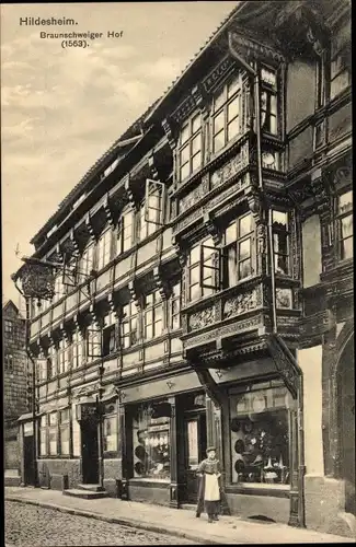 Ak Hildesheim in Niedersachsen, Braunschweiger Hof