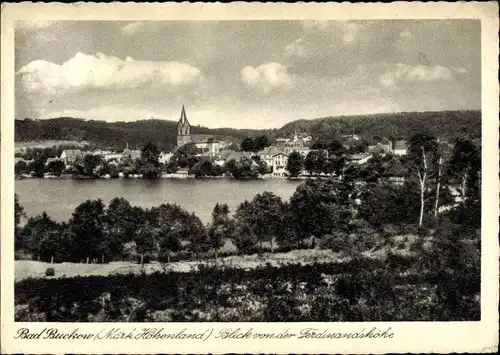 Ak Buckow in der Märkischen Schweiz, Ortsansicht von der Ferdinandshöhe
