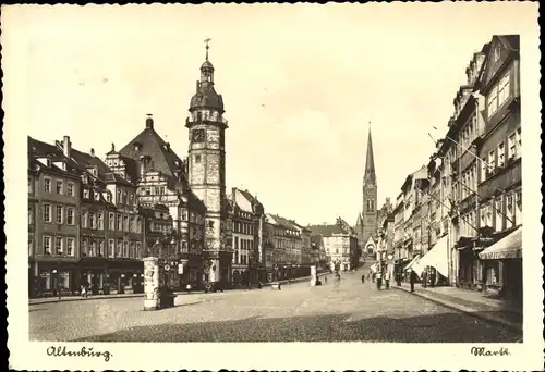 Ak Altenburg in Thüringen, Markt