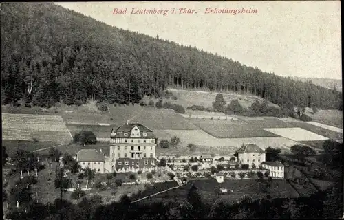 Ak Leutenberg in Thüringen, Erholungsheim, Panorama vom Ort