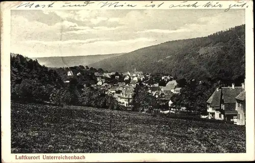 Ak Unterreichenbach im Schwarzwald, Panorama vom Ort