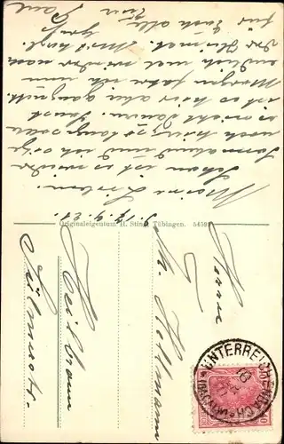 Ak Unterreichenbach im Schwarzwald, Panorama vom Ort