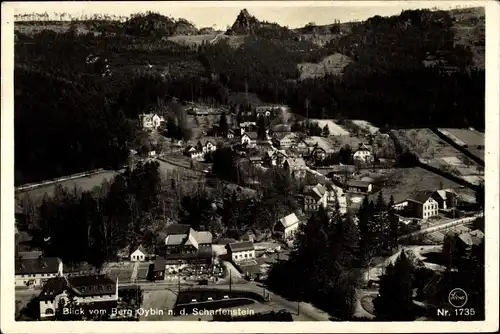 Ak Oybin in der Oberlausitz, Panorama, Scharfenstein