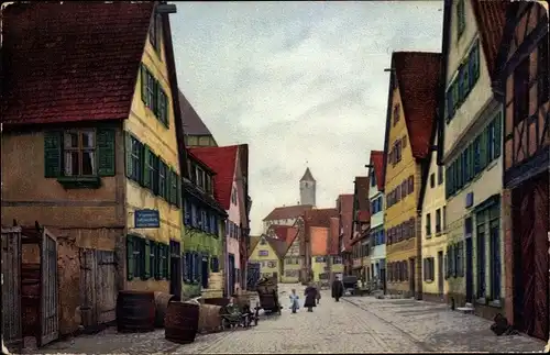 Ak Dinkelsbühl in Mittelfranken, untere Schmiedgasse, Nenke & Ostermaier Serie 149 Nr 2764