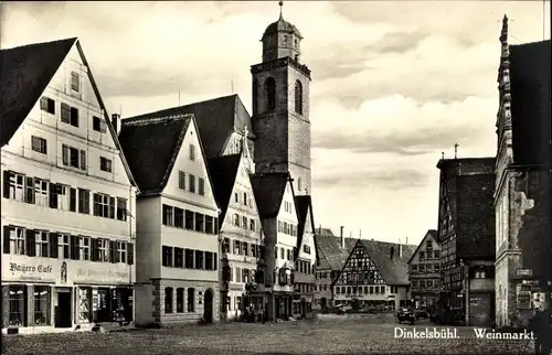 Ak Dinkelsbühl in Mittelfranken, Weinmarkt