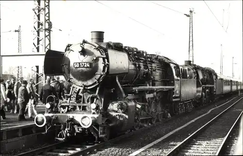 Foto Deutsche Eisenbahn, Dampflok No. 50 1724, 1977