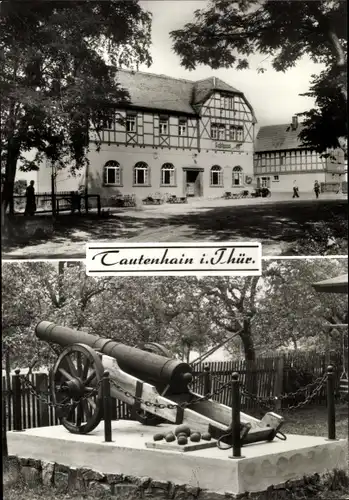 Ak Tautenhain in Thüringen, Gasthaus Kanone
