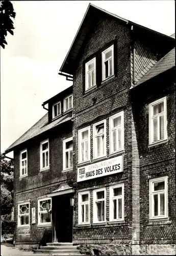 Ak Meuselbach Schwarzmühle im Schwarzatal, FDGB Erholungsheim Haus des Volkes